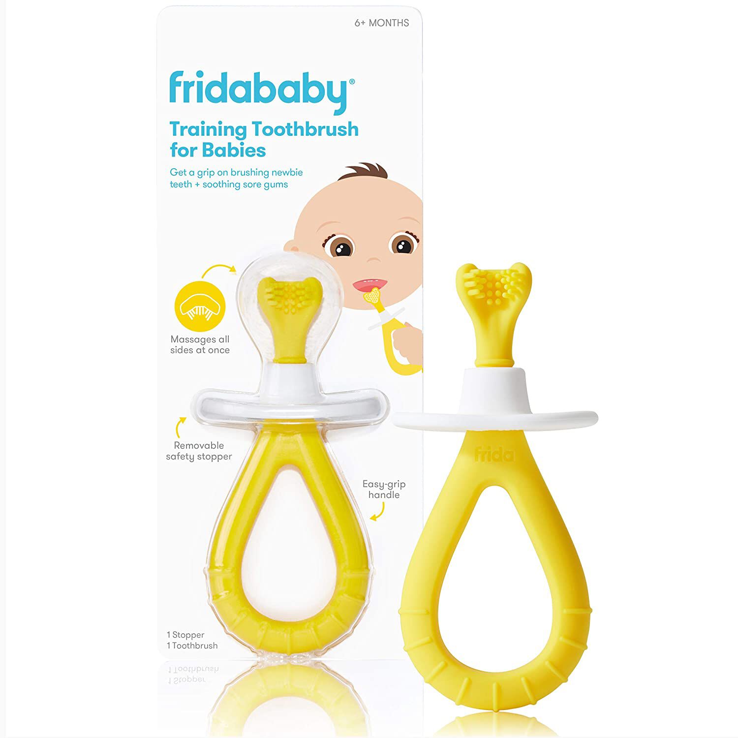 Buy Fridababy Training Toothbrush With Soft Silicone Bristles